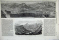Old Antique Print 1858 Extinct Volcanos Central France Clinkstone Rocks 19th