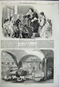 Old Antique Print Algeria Madame Luce School Monitors Moorish Bath 1858 19th