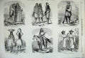 Old Antique Print Indians Far West Lipan Pimo Papagos Yuma Diegeno 1858 19th