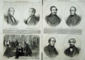 Old Antique Print New Ministry 1858 Lord Chancellor Woolsack Portraits 19th