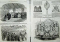 Original Old Antique Print 1858 Terrace Peir Gravesend Communion Plate Chapel