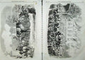 Old Antique Print 1858 Royal Marriage Carriage Leaving Buckingham Palace 19th