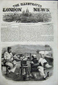 Old Antique Print 1858Chota Haziree Men Little Breakfast India Williamson 19th