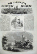 Old Antique Print 1858 Stanley Lees Giffard Babelsberg Prince Prussia Art 19th