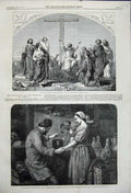 Old Antique Print 1858 Separation Apostles Trial Madame Palissy Fine Art 19th