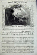 Old Antique Print 1858 Music Joys Past English Songs Melodies Frank Mori 19th