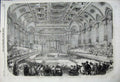 Old Antique Print 1858 Gibson Bright Free Trade Hall Manchester Audience 19th