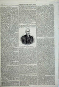 Old Antique Print 1859 Portrait Late Joseph Sturge Man Robbins Birmingham 19th