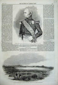 Old Antique Print 1859 Marshal Randon French Minister War Woomler Forest 19th