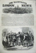 Original Old Antique Print 1859 War Italy Reading Napoleon Proclamation Paris