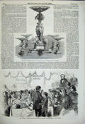 Old Antique Print 1859 Testimonial Manning Ragged School Westminster Tea 19th