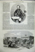 Original Old Antique Print 1859 Thomas Kavanagh Lucknow Heroes Jacobabad Scinde