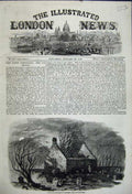 Old Antique Print 1859 Burns Centenary Alloway'S Auld Haunted Kirk Church 19th