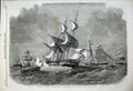 Old Antique Print Capture Austrian Merchantmen 1859 Boats French Squadron 19th
