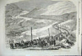 Old Antique Print War 1859 General Vinoy Marching Defile Mont Cenis Hills 19th