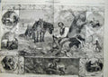 Antique Old Print 1859 Burns Plough Field Poem Mountain Daisy Tam Shanter 19th