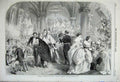 Old Antique Print 1859 Utopian Christmas Party Banquet Costumes Claxton 19th