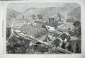 Original Old Antique Print 1859 Farm Buildings Workshops Longleat Marquis Bath
