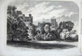 Old Antique Print 1859 Queen Wales Penrhyn Castle Colonel Douglas Pennant 19th