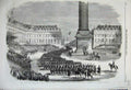 Old Antique Print 1859 Paris Fetes Army Italy Army Emperor Palace Vendome 19th