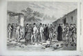 Original Old Antique Print 1859 Austrian Prisoners Farm Medolo Siers Beauce
