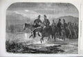 Old Antique Print 1859 War Italy French Cavlary Horse Tributary Adda Army 19th
