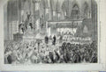 Old Antique Print 1859 Choral Marriage Arthur Thynne Kendall Westminster 19th
