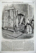 Original Old Antique Print 1859 GBeadstead Queen Victoria Maharajah Cashmere
