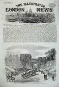 Original Old Antique Print 1859 Queen North Wales Penhryn Park Horse Carriage