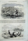 Old Antique Print 1859 Ploughing Sowing Gleaning Farming France Haystack 19th