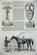 Original Old Antique Print 1859 Gamester Horse Leger Doncaster Cup Sport Tobin