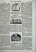 Original Old Antique Print 1859 Crown Hungary Iron Lombardy Charlemagne 19th