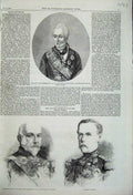 Old Antique Print 1859 Portrait Prince Metternich Regnault M'Mahon Army 19th