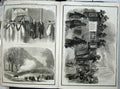 Antique Old Print 1859 Canada War Ships Prince Consort Army Church Coffin 19th