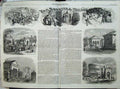 Antique Old Print 1859 Paris Barrier Military School Tavern Villette Ball 19th