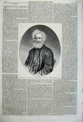 Old Antique Print Portrait General Sir Napier Man Kilburn Photograph 1860 19th