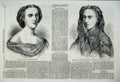 Old Antique Print 1860 Portrait Borghi-Mamo Csillag Opera Covent Theatre 19th