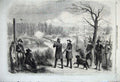 Original Old Antique Print 1860 Emperor Napoleon Prince Orange Shooting Forest