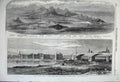 Original Old Antique Print 1860 Girder Railway Bridge Palar River India Africa
