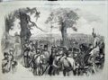 Old Antique Print 1860 Rifle Corps Volunteers Hyde Park War Army Siers 19th