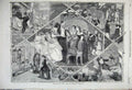 Old Antique Print 1860 Christmas Leap Year Romance British Museum Comedy 19th