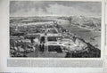 Original Old Antique Print 1860 View City Coblentz Castle Forts Ships Buildings