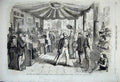 Old Antique Print 1860 Voting Naples Polling Booth Monte Calvario Italy 19th