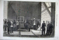 Old Antique Print 1860 Prince Wales Closing Rivet Victoria Tubular Bridge 19th