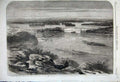 Old Antique Print 1860 Prince Wales Canada City River Ottawa Barrack Hill 19th