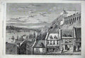 Old Antique Print 1860 Prince Wales Canada Citadel Quebec Prescott Gate 19th