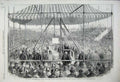 Original Old Antique Print 1860 Royal Highness Prince Wales Lambeth School Art