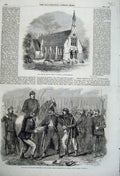 Old Antique Print 1860 Trinity Chapel School Neapolitan Prisoners Angelo 19th