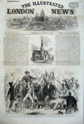 Old Antique Print 1860Ovation Garibaldi CafÇ Europa Naples Church Chelsea 19th