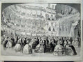 Original Old Antique Print 1860 Ball Academy Music New York Prince Wales Dance